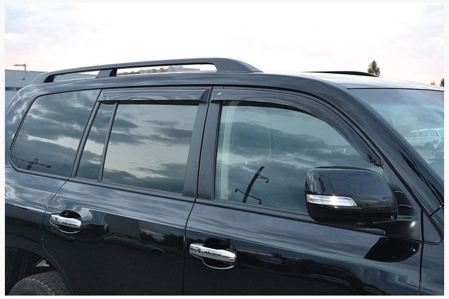 Toyota Land Cruiser 200 2007–2021 Vindavvisare för sidorutor 8 cm (4 st, Cobra) Image