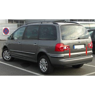 Kromlist till baklucka (rostfritt stål) Ford Galaxy 1995–2006 foto 1