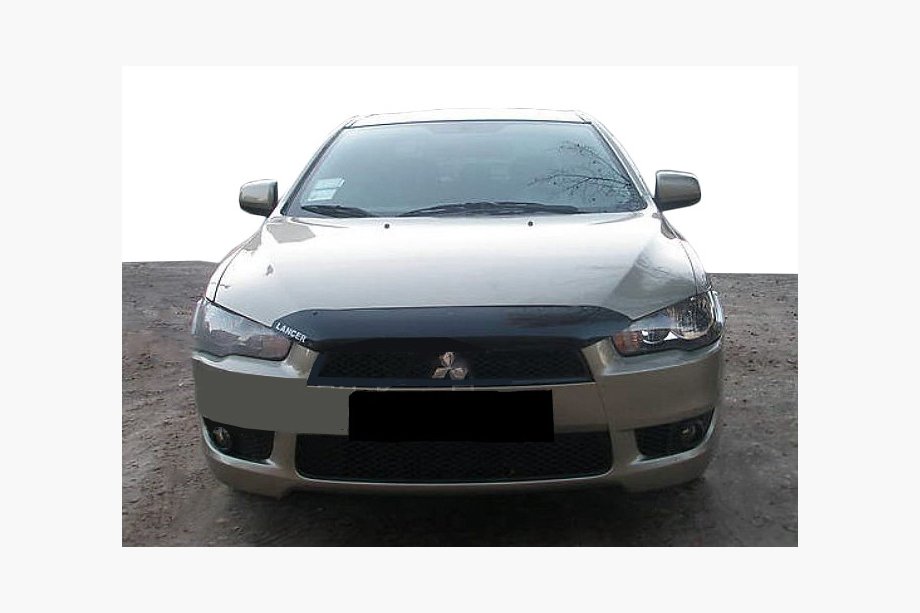 Mitsubishi Lancer X 2008– Kort stenskottsskydd för motorhuv 2007-2011 (SIM) Image