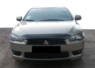 Mitsubishi Lancer X 2008– Kort stenskottsskydd för motorhuv 2007-2011 (SIM) foto 1