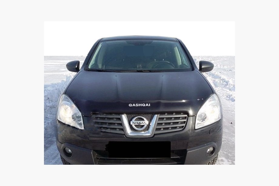 Nissan Qashqai 2007–2010 Insektsdeflektor för motorhuv med logotyp (SIM) Image