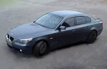BMW 5-serien E60/E61 2003–2010 Vindavvisare (4 st, SIM krom) foto 1
