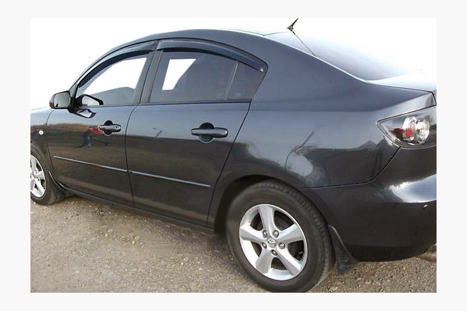 Mazda 3 2003–2009 Vindavvisare för sidorutor SD (4 st, SIM) Image