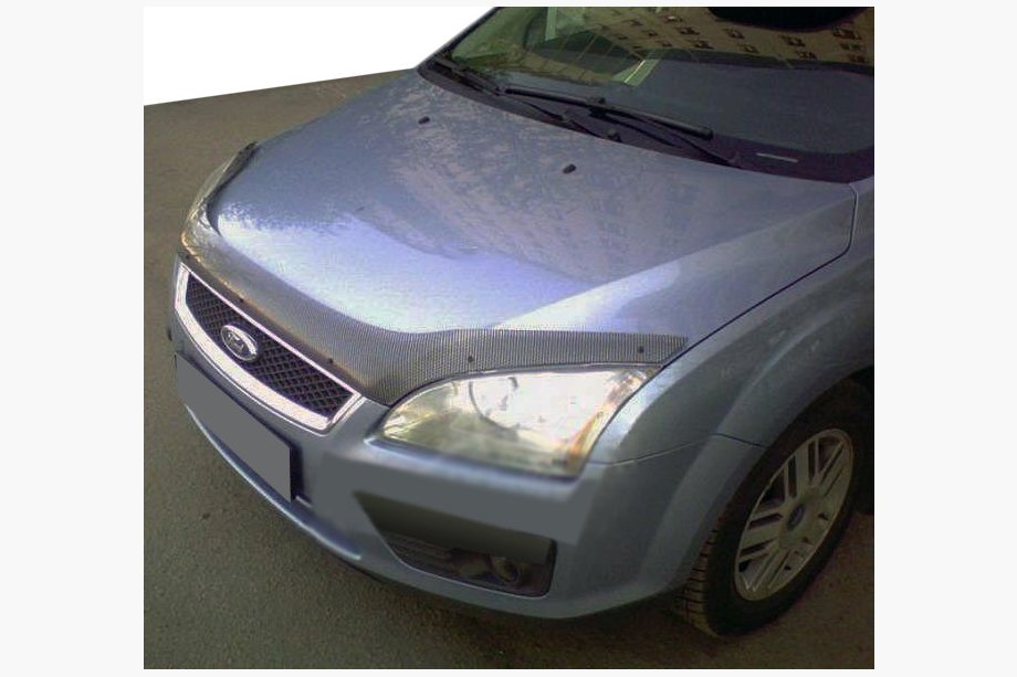 Ford Focus II 2005–2008 Huvdeflektor i kolfiberlook (SIM) Image