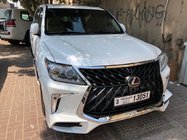 Lexus LX570/450d 2008–2022 Främre stötfångare för 2008-2015 i facelift-stil (för lackering) foto 2