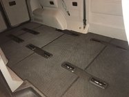 Volkswagen T5 2010–2015 EVA V1 bilmattor (lång hjulbas, komplett kupé, svarta) foto 1