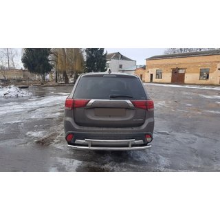 Bakre skyddsbåge AK004-2 (rostfritt) Mitsubishi Outlander 2012–2021 foto 4