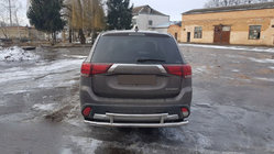 Mitsubishi Outlander 2012–2021 Bakre skyddsbåge AK004-2 (rostfritt) foto 4