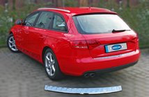 Audi A4 B8 2007–2015 Bakre stötfångarskydd OmsaLine (AVANT, rostfritt stål) foto 2