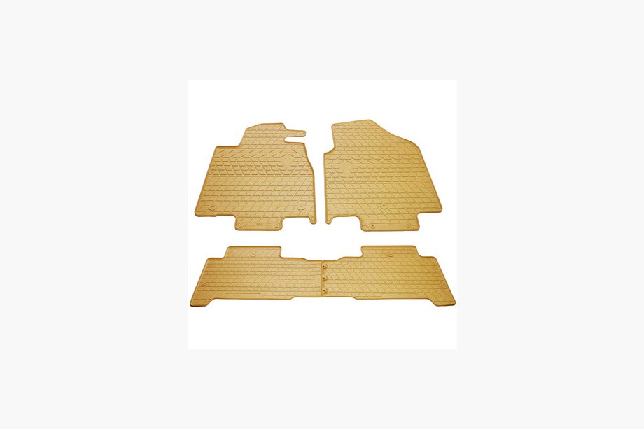 Audi A7 2010–2018 Beige gummimattor till kupén (4 st, Stingray Premium) Image