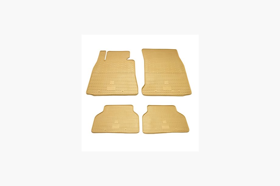 BMW 7-serien E38 1994–2001 Beige gummimattor till kupén (4 st, Stingray Premium) Image
