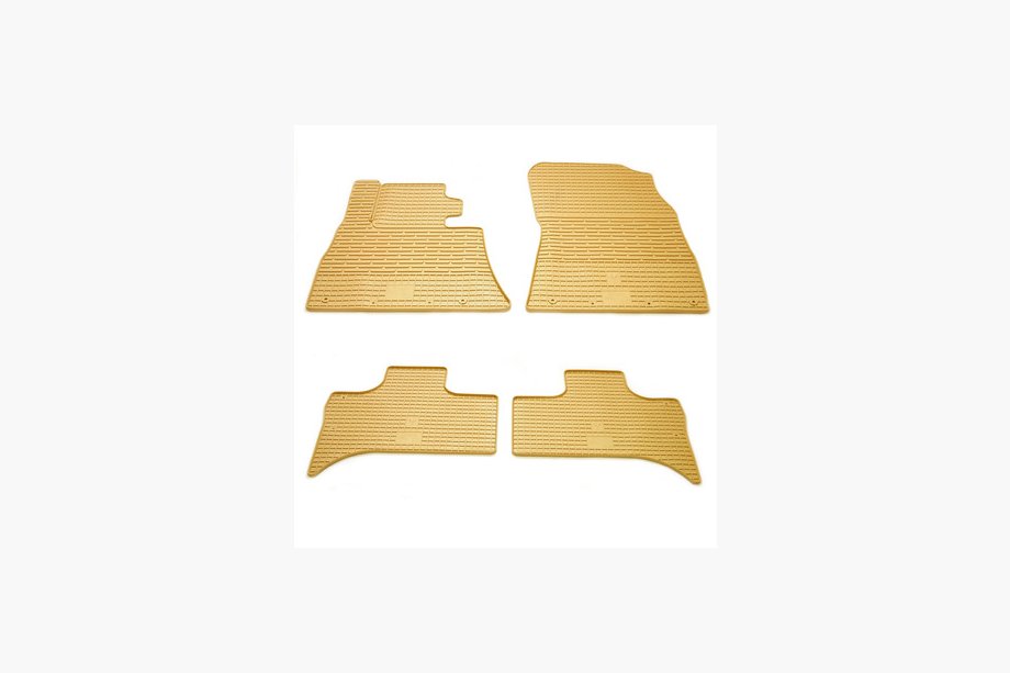 BMW X5 E53 1999–2006 Beige gummimattor till kupén (4 st, Stingray Premium) Image
