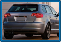Audi A3 2012–2020 Kantlist för bagagelucka (rostfritt stål) foto 2