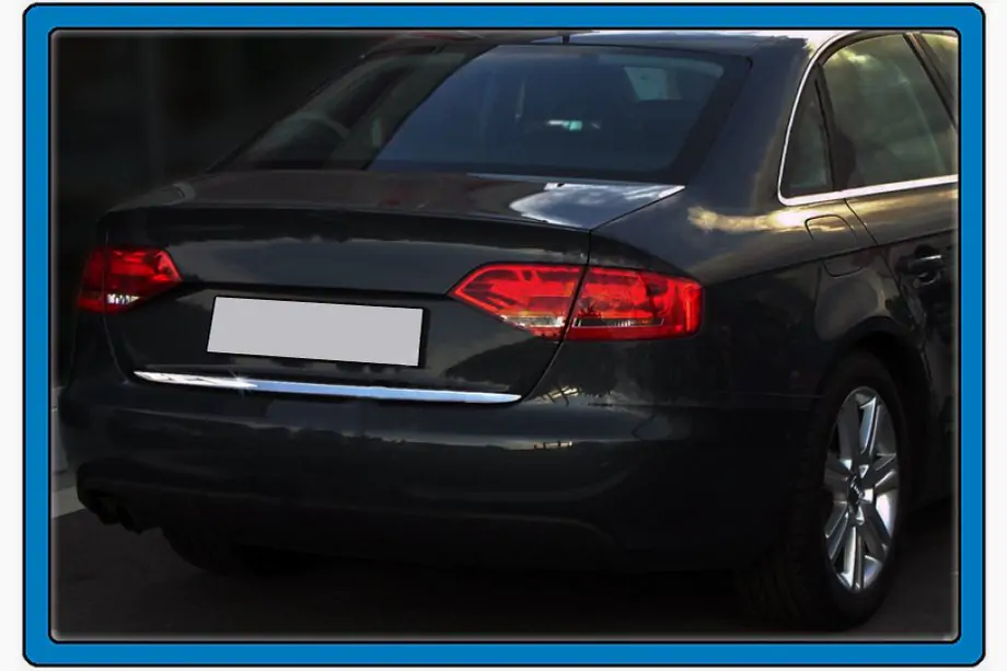 Audi A4 B8 2007–2015 Bagageluckekantlist i rostfritt stål (sedan) Image