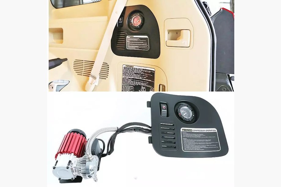 Toyota Land Cruiser 200 2007–2021 Komplett för pumpning av däck (kompressor) Image