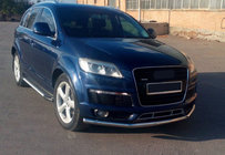 Audi Q7 2005–2015 Sidosteg Line (2 st, aluminium) foto 1