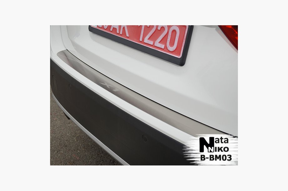 BMW X1 E84 2009–2015 Natanika lastskydd för bakre stötfångare (rostfritt stål) Image