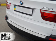 BMW X5 E70 2007–2013 Bakre stötfångarskydd NataNika (rostfritt stål) foto 1