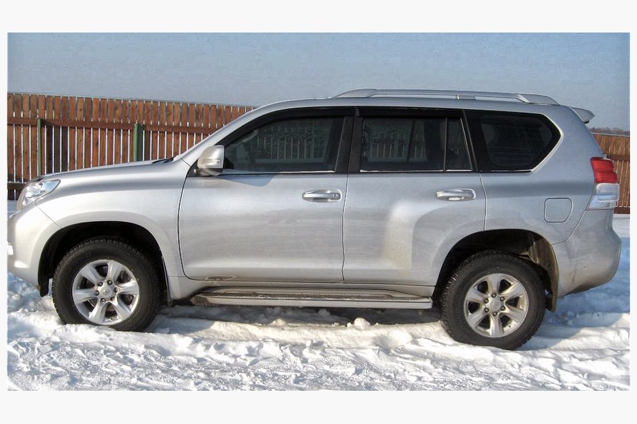 Toyota Land Cruiser Prado 150 2009–2023 Takrails originaldesign (grå, 2 st) Foto 4