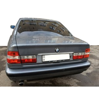Kromlist ovanför registreringsskylten (rostfritt stål) BMW 5-serie E34 1988–1995 foto 1