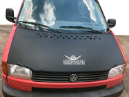 Volkswagen T4 Transporter 1990–2003 UTFÖRSÄLJNING! Motorhuvsskydd för rak motorhuv (konstläder) foto 1