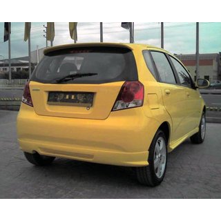 Bakre stötfångaröverlägg (för lackering) Chevrolet Aveo T200 2002–2008 foto 2