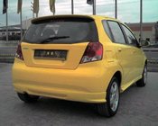 Chevrolet Aveo T200 2002–2008 Bakre stötfångaröverlägg (för lackering) foto 2