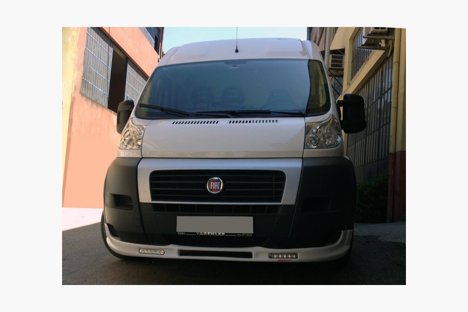 Citroen Jumper 2007–2025 Frontläppspoiler 2006-2013 (smal med LED, för lackering) Image
