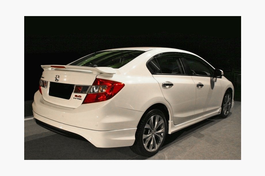 Honda Civic Sedan IX 2011–2016 Isikli spoiler (för lackering) Image
