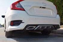 Honda Civic Sedan X 2016–2021 Hörn till bakre stötfångaren (för lackering) foto 2