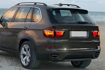 BMW X5 E70 2007–2013 Kantlist för bagagelucka (rostfritt stål) foto 1