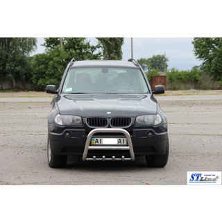 Frontbåge (rostfritt stål) BMW X3 E83 2003–2010 foto 3