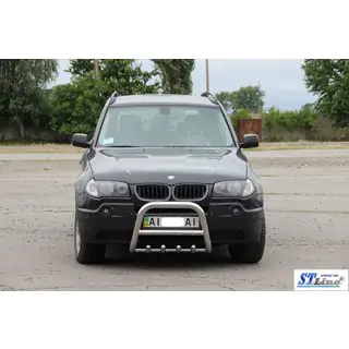 Frontbåge (rostfritt stål) BMW X3 E83 2003–2010 foto 3