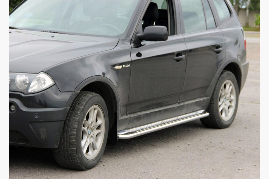 BMW X3 E83 2003–2010 Sidosteg KB001 (rostfritt stål) 60 mm Image