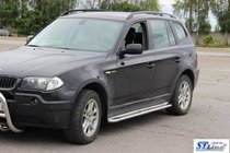 BMW X3 E83 2003–2010 Sidosteg KB001 (rostfritt stål) 60 mm foto 3