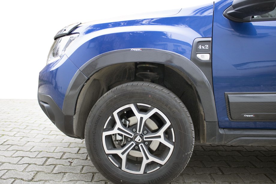 Renault Duster 2018–2024 Breda skärmbreddare (8 st, ABS, kolfiberlook) Image