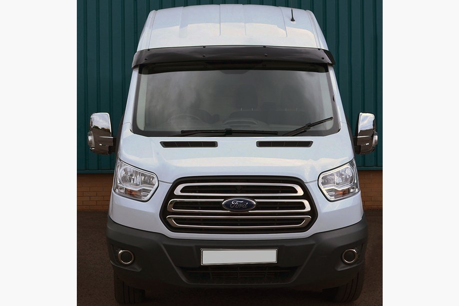 Ford Transit 2014– Vindrutespoiler (svart blank, 5 mm) Image