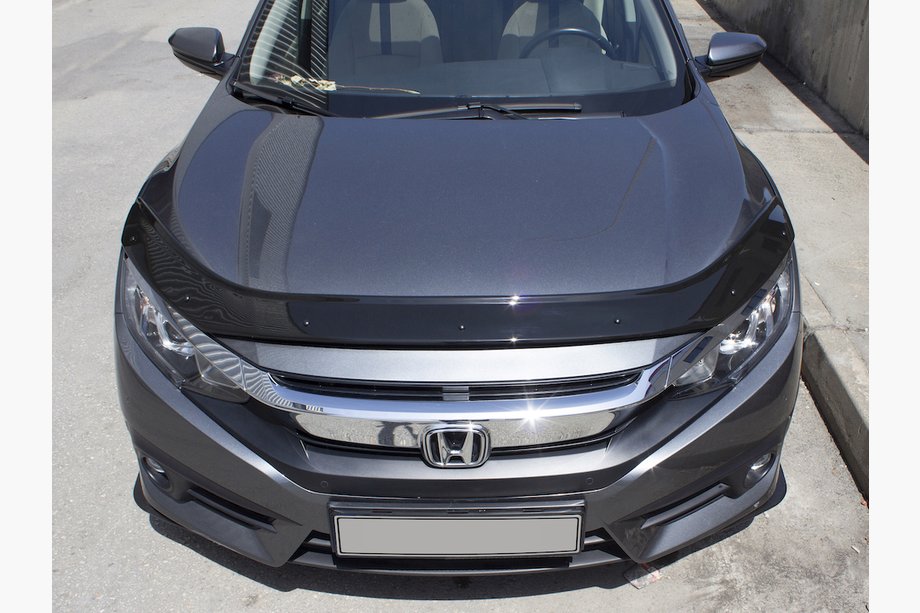 Honda Civic Sedan X 2016–2021 Huvdeflektor (EuroCap) Image
