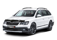Skoda Superb 2009–2015 Insektskydd för motorhuv 2013-2015 (EuroCap) foto 3