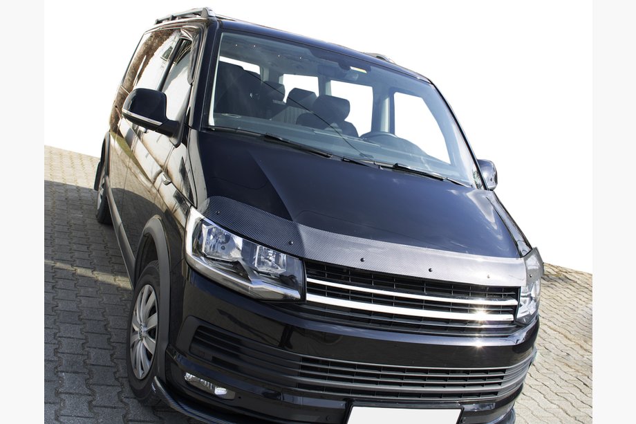 Volkswagen T6 2015–2024 Huvdeflektor i kolfiberlook (EuroCap) Image