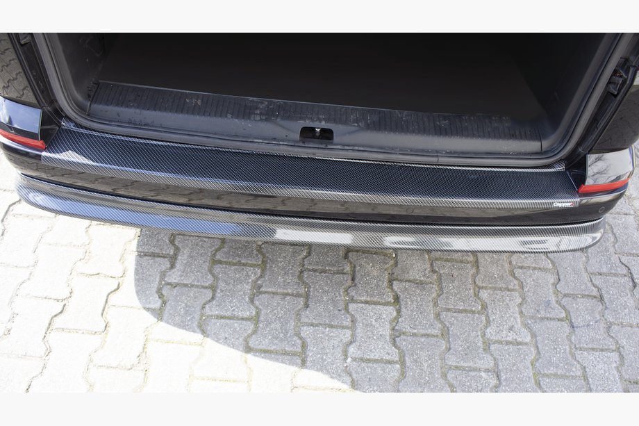Volkswagen T6 2015–2024 EuroCap stötfångarskydd bak i kolfiberlook (ABS) Image