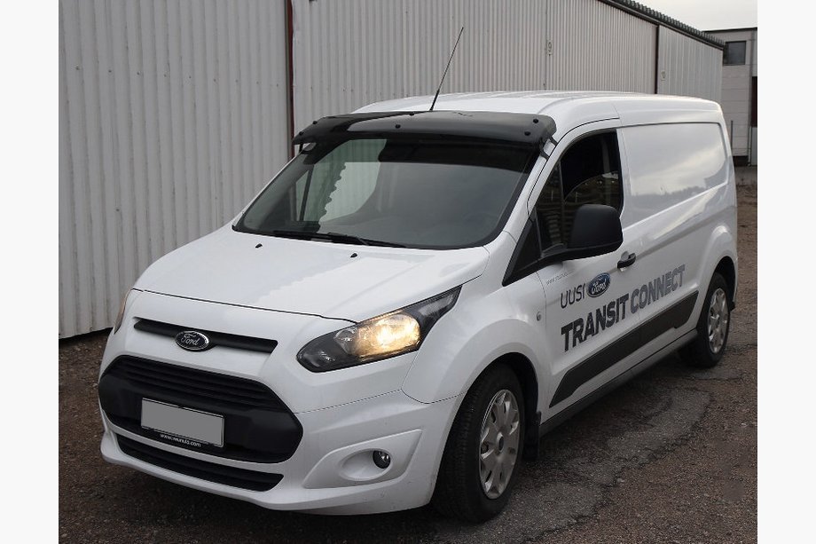 Ford Connect 2014–2021 Vindrutespoiler (svart blank, 5 mm) Image