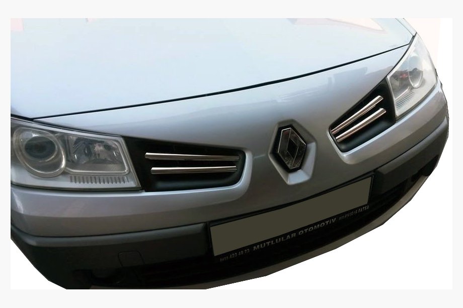 Renault Megane II 2004–2009 Grillister (modell 2006↗, 4 st, rostfritt stål) Carmos - turkiskt stål Image