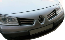 Renault Megane II 2004–2009 Grillister (modell 2006↗, 4 st, rostfritt stål) Carmos - turkiskt stål foto 1