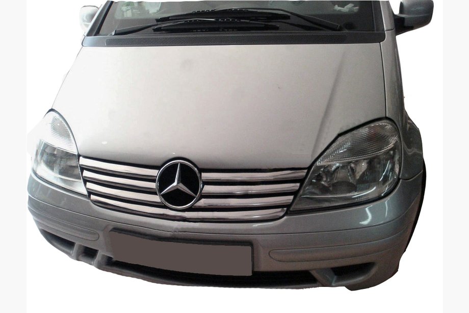Mercedes Vaneo W414 2001–2005 Lister för kylargallret (7 delar, rostfritt stål) Image
