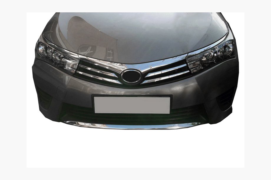 Toyota Corolla 2013–2019 Grillister för stötfångargaller (2013-2016, rostfritt stål) Image