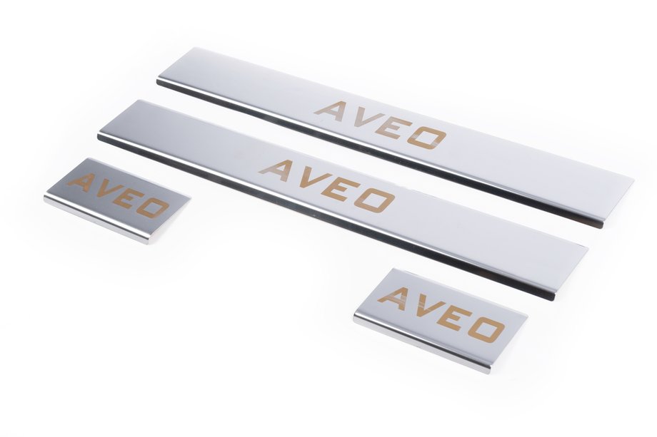 Chevrolet Aveo T300 2011–2020 Instegslister Carmos V1 (4 st, rostfritt stål) Image