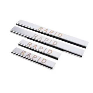 Instegslister Carmos V1 (4 st, rostfritt stål) Skoda Rapid 2012–2019 foto 1