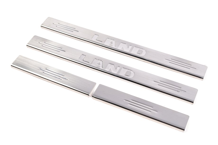 Toyota Land Cruiser 100 1998–2007 Rostfria instegslister Carmos (4 st) Image