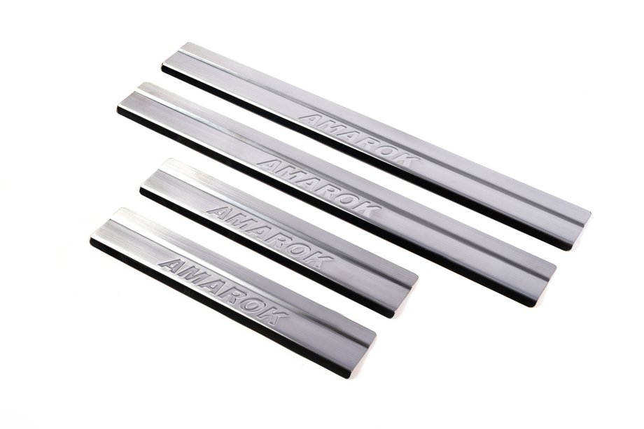 Volkswagen Amarok 2010–2022 Instegslister Carmos V1 (4 st, rostfritt stål) Image